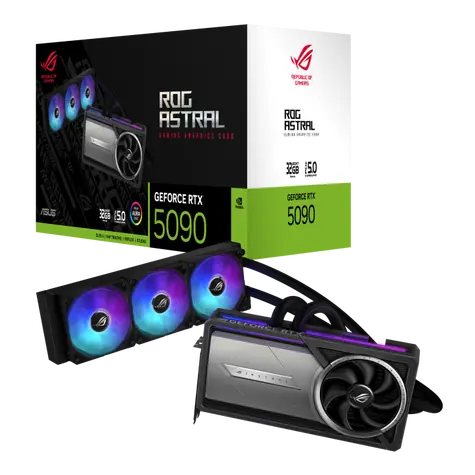 Rozbaleno - Asus GeForce RTX 5090 ROG Astral OC Liquid Cooling 32GB / 2580MHz / 32GB GGDR7 / 512-bit / 2x HDMI / rozbaleno