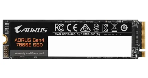 GIGABYTE AORUS Gen4 7000E SSD 1TB / M.2 2280 / PCIe 4.0 / R: 7100 MBps / W: 6100 MBps 