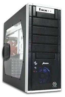 Rozbaleno - THERMALTAKE VD3000BWA Matrix VX / midi tower / USB 2.0 / bez zdroje / ATX / průhledná bočnice / černá / rozbaleno
