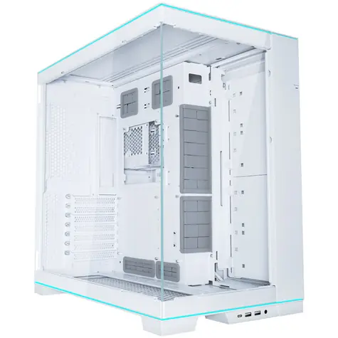 Rozbaleno - Lian Li O11D EVO RGB bílá / E-ATX / ATX / micro-ATX / mini-ITX / 2x USB-A 3.0 + USB-C / bez zdroje / rozbaleno