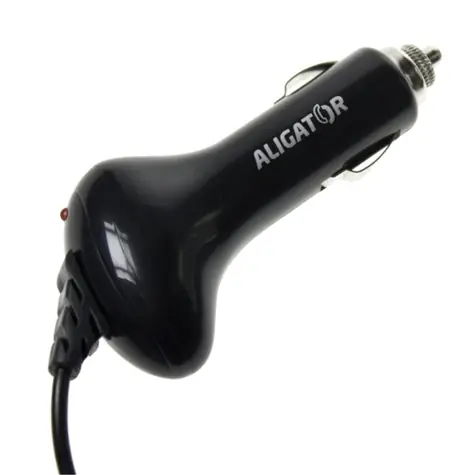 ALIGATOR autonabíječka s microUSB černá / 1A / doprodej