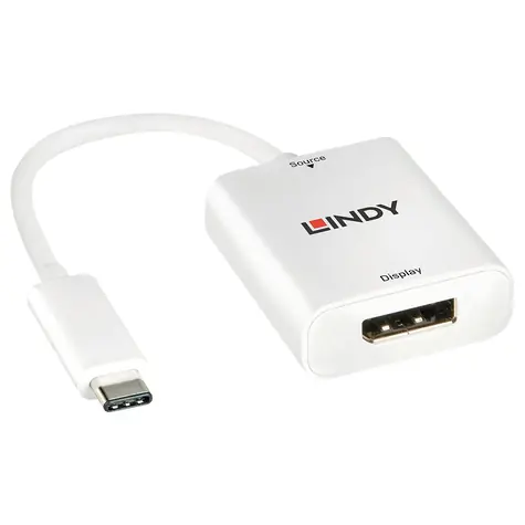 Lindy konvertor USB 3.1 typ C na DisplayPort 4K60