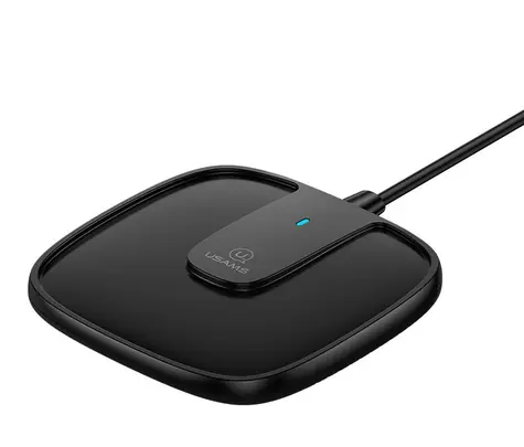 USAMS CD153 Ultra Thin Rychlý Magnetický Bezdrátový Dobíječ černá