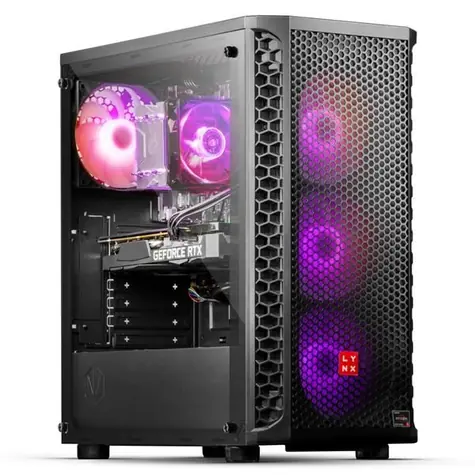 LYNX Challenger (10463029) černá / AMD Ryzen 5 5600X 3.7GHz / 32GB / 1TB SSD / RTX 4060 8GB / W11H