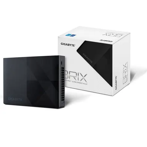 GIGABYTE Brix černá / Intel N200 3.2GHz / Bez RAM / Bez SSD / Intel UHD 750 / BezOS 