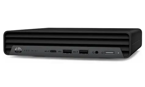 HP Pro Mini 400 G9 černá / Core i3-14100T 2.7GHz / 8GB / 512GB SSD / UHD 730 / W11P