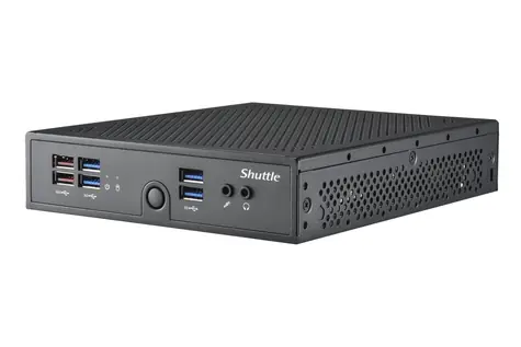 Shuttle XPC slim DS50U černá / Intel Celeron 7305 / 2xDDR5 / 1xSATA / 2x M.2 / 2xGLAN / Bez OS