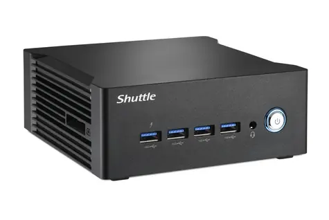 Shuttle XPC nano NA10H7 černá / Ryzen 7-8845HS 3.8GHz / 2xDDR5 / 1xSATA / 2x M.2 / 2xGLAN / Bez OS