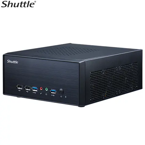 Shuttle XPC slim XH610G2 černá / Bez CPU (LGA1700/Intel Core 12th Gen) / 2xDDR5 / 1xSATA / 3x M.2 / 2xLAN / Bez OS