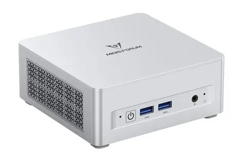 Minis Forum UM870 Plus barebone černá / AMD Ryzen 7 8745H / HDMI / DP / RJ45 / 4x USB-A / USB-C / 3.5mm jack