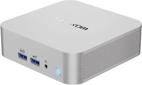 GEEKOM A8 stříbrná / AMD Ryzen 9 8945HS 4GHz / 32GB DDR5 / 1TB SSD / Radeon 780M / W11P