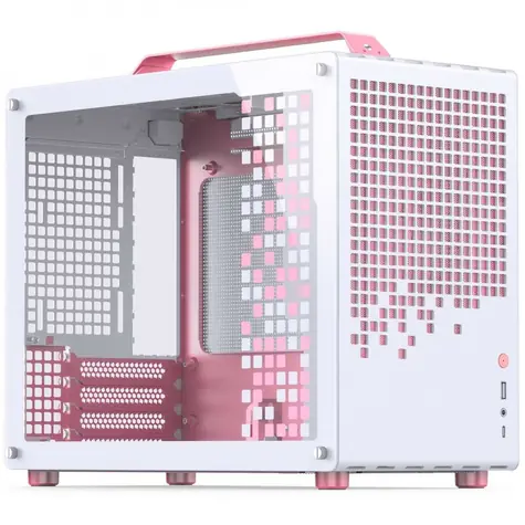 PC Mironet Herní Suitcase AMD R5 9600 RX9060 XT Bílo-růžová