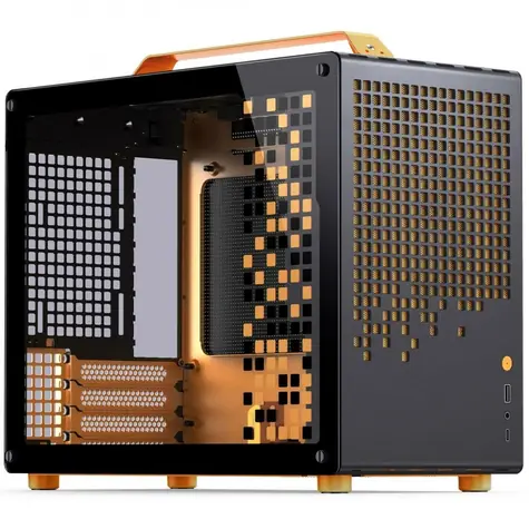 PC Mironet Herní Suitcase AMD R5 9600 RX9060 XT Oranžovo-růžová