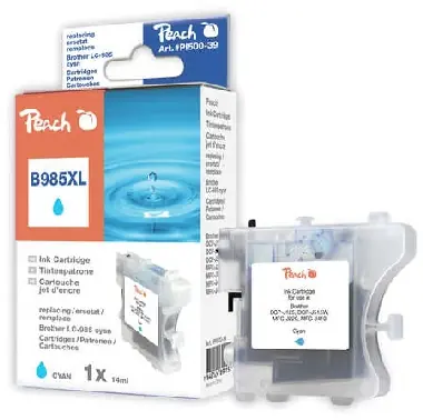 Peach LC-985XL alternativní cartridge / DCP-110C, DCP-115C / 14 ml / Modrá