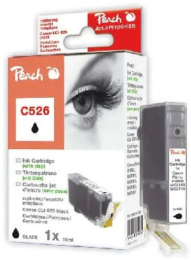 PEACH kompatibilní cartridge Canon CLI-526BK, Black, 10 ml