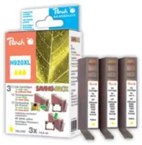 Peach 920XL alternativní cartridge / HP OFFICEJET 6500MFP / 1+2x12 ml / Žlutá
