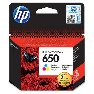 HP CZ102AE originální cartridge 650 / DeskJet 2515 / 200 stran / Barevná