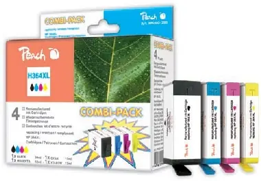 Peach Combi Pack s cipem, kompatibilní s HP No. 364XL