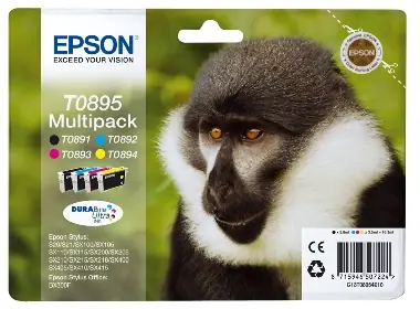EPSON T0895 originální cartridge / 3x3,5ml, 5.8 ml / Stylus S20, SX100 / Multipack
