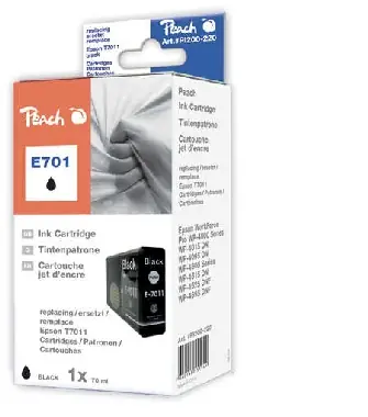 Peach alternativní cartridge / Epson WorkForce Pro / 70 ml / Černá