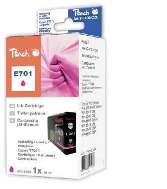Peach alternativní cartridge / Epson WorkForce Pro / 36 ml / Fialová