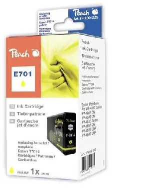 Peach alternativní cartridge / Epson WorkForce Pro / 36 ml / Žlutá