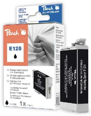 Peach Remanufactured T1281 alternativní cartridge s čipem / Stylus S22 / 7.4 ml / Černá
