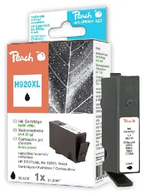 Peach 920XL alternativní cartridge s čipem / HP OFFICEJET 6000 / 49 ml / Černá