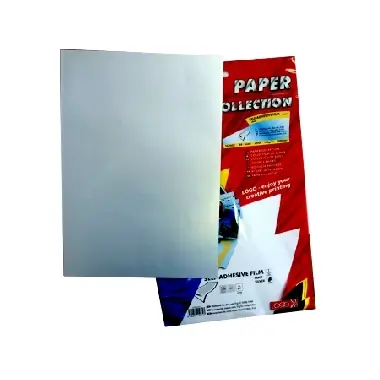 Samolepicí fólie, stříbrná, matná, A4, 145 g/m2, 1200dpi, 10 listů, pro laserové tiskárny, L