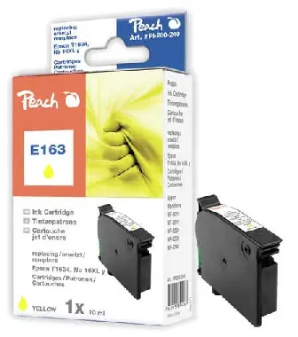 Peach inkoustová patrona žlutá, kompatibilní s Epson T1634, T163