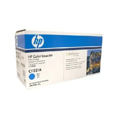 HP CF031A originální toner / Color LJ CM4540mfp / 12.500 stran / Modrý