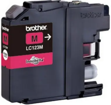 Brother LC-123 originální cartridge fialová / MFC-J4410DW / 600 stran / Fialová
