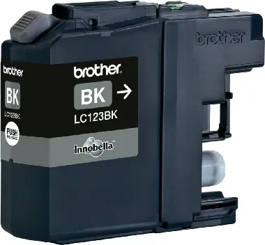 Brother LC-123 originální cartridge černá / MFC-J4410DW / 600 stran / Černá