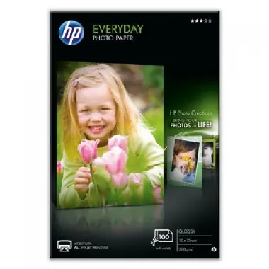 HP Photo Paper Glossy Everyday / lesklý / 10 x 15 cm / 200 g/m2 / 100 listů