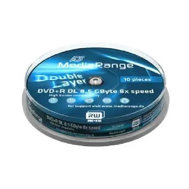 10ks DVD+R 8,5GB MEDIARANGE 8x / DoubleLayer / spindle