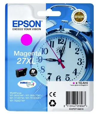 EPSON DURABrite Ultra Ink 27XL / originální cartridge / 10,4 ml / purpurová