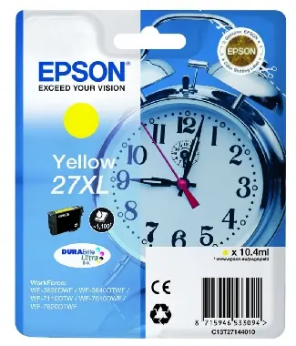 EPSON DURABrite Ultra Ink 27XL žlutá / originální cartridge / 10,4 ml