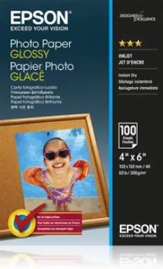 EPSON Photo Paper Glossy 10x15 100 listů / Lesklý