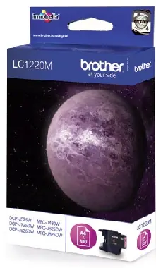Brother LC-1220M originálníní cartridge / MFC-J430W/MFC-J625DW / 300 stran / Fialová