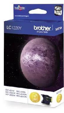 Brother LC-1220Y originálníní cartridge / MFC-J430W/MFC-J625DW / 300 stran / Žlutá