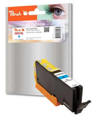 Peach CLI-551XL alternativní cartridge s čipem / pro Canon Pixma MG5450 / fialová