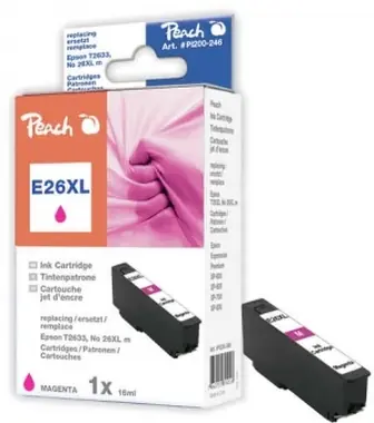 Peach T2633 alternativní cartridge / 26XL / pro Epson XP-600 / purpurová