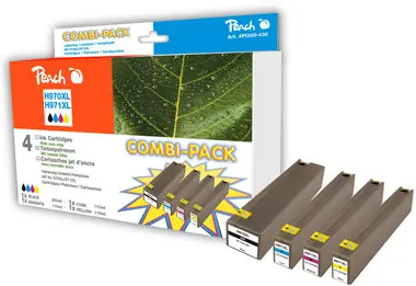Peach 970XL alternativní cartridge / multipack / pro HP OfficeJet Pro X451 / CMYK