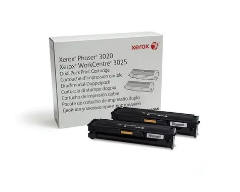Xerox Toner pro Phaser 3020 a 3025 Dual pack / 3000 str. / černá