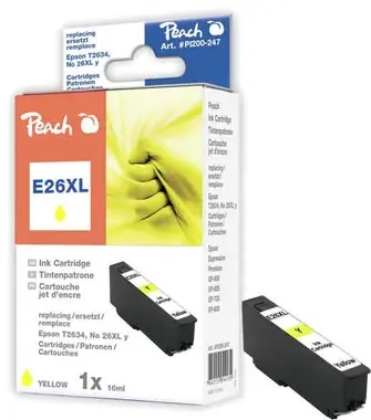 Peach T2634 alternativní cartridge / 26XL / pro Epson XP-600 / žlutá