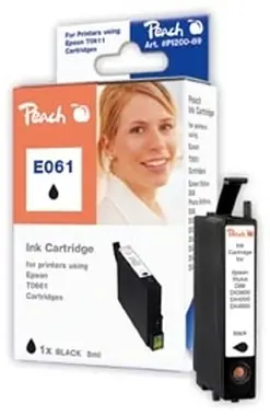 Peach Epson E061 black T0611 / pro Stylus D68/D88/DX3850/DX4850 / 8ml