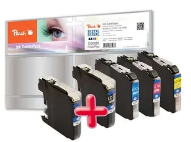Peach LC-127XL/ LC-125XL MultiPack Plus alternativní cartridge / pro Brother DCP-J4510 / Multipack