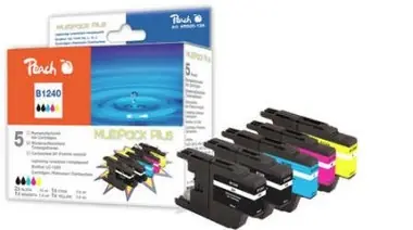 Peach remanufactured LC-1240 MultiPack Plus alternativní cartridge / Brother MFC-J430W / Multipack