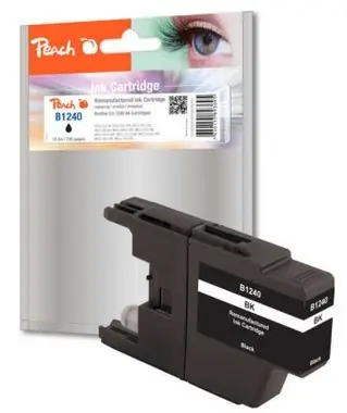 Peach remanufactured LC-1240 alternativní cartridge / Brother MFC-J430W / černá