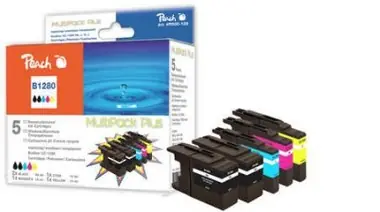 Peach remanufactured LC-1280 MultiPack Plus alternativní cartridge / Brother MFC-J6510 / Multipack 